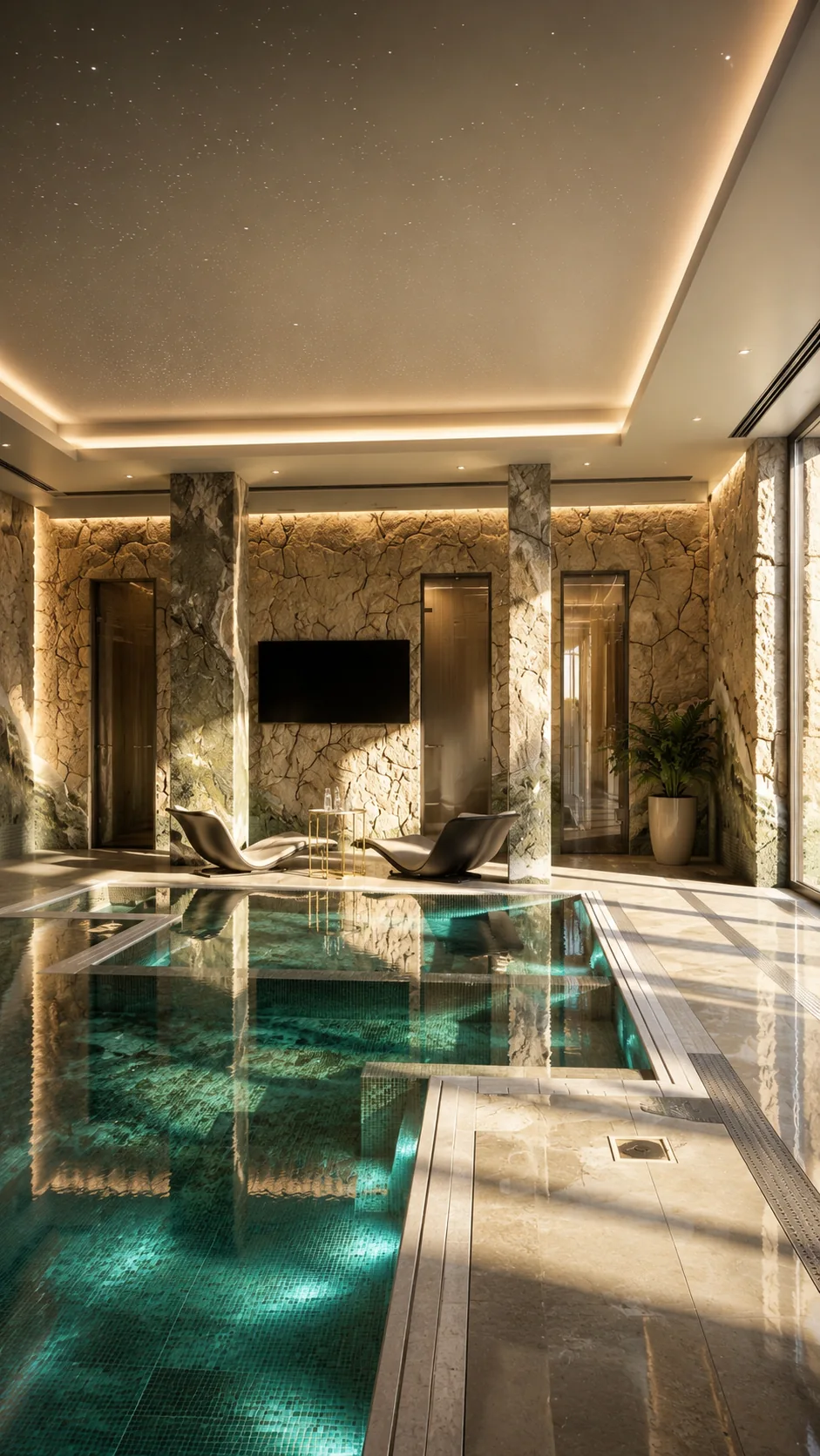 Водная зона SPA-павильона 525 м²